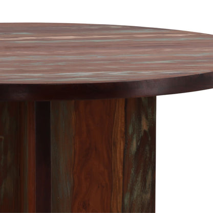 Medium Brown Distressed Paint Reclaimed Mango Wood Table 60 in Wide