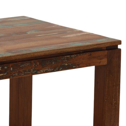 Medium Brown Distressed Paint Reclaimed Mango Wood Table 78 in Wide