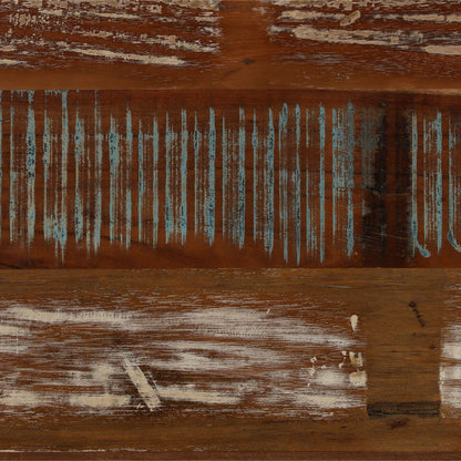 Medium Brown Distressed Paint Reclaimed Mango Wood Sideboard 78 in Wide