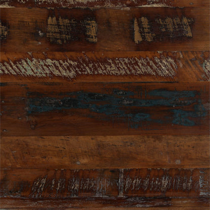 Medium Brown Distressed Paint Reclaimed Mango Wood Table 48 in Wide