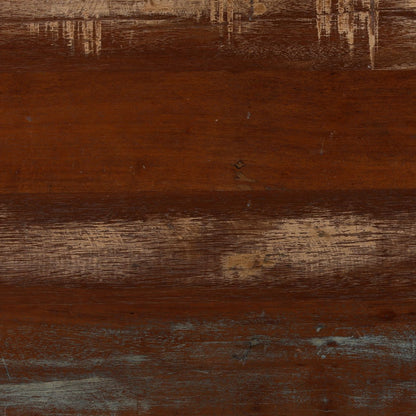 Medium Brown Distressed Paint Reclaimed Mango Wood Sideboard 78 in Wide