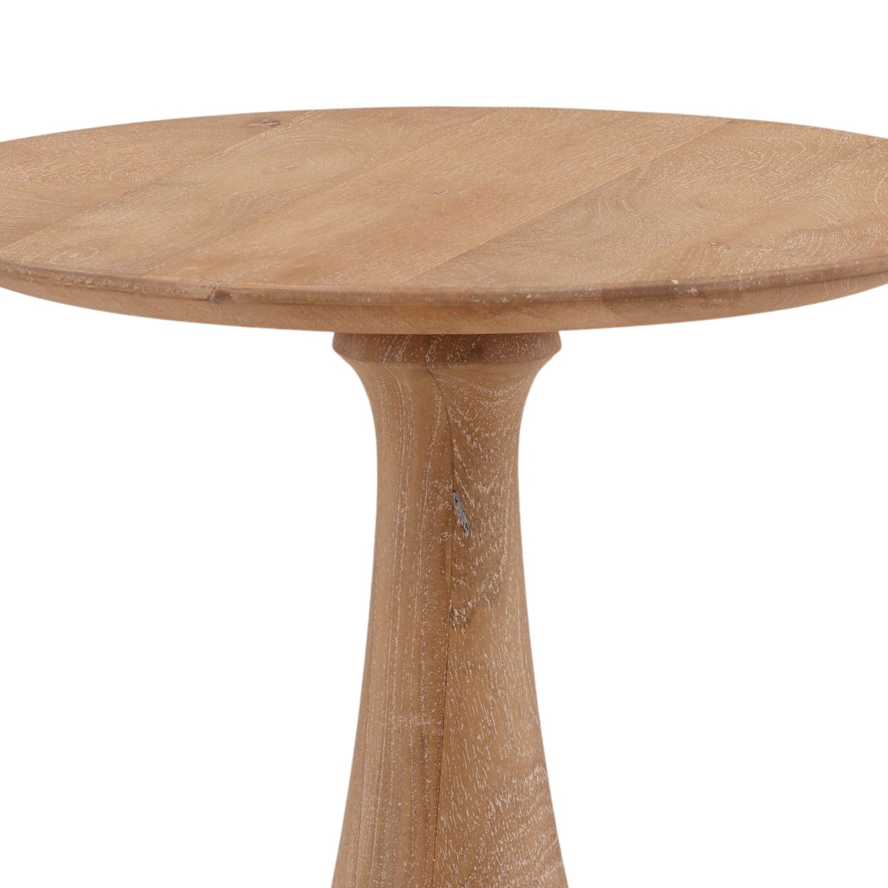 Light Natural Mango Wood Table 20 in Wide