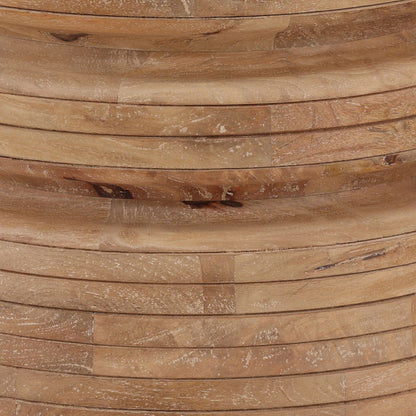 Light Natural Mango Wood Table 16 in Wide