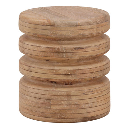 Light Natural Mango Wood Table 16 in Wide