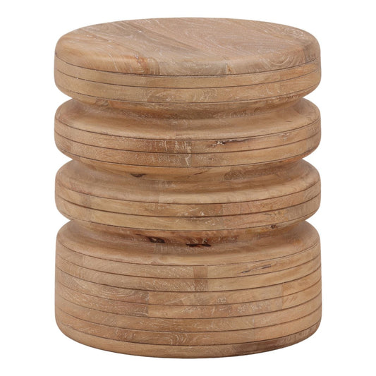 Light Natural Mango Wood Table 16 in Wide