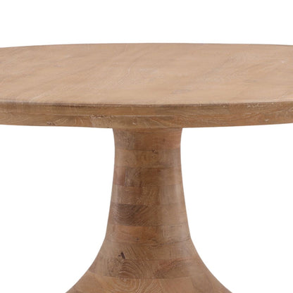 Light Natural Mango Wood Table 48 in Wide