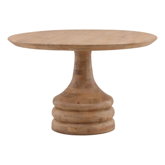 Light Natural Mango Wood Table 48 in Wide