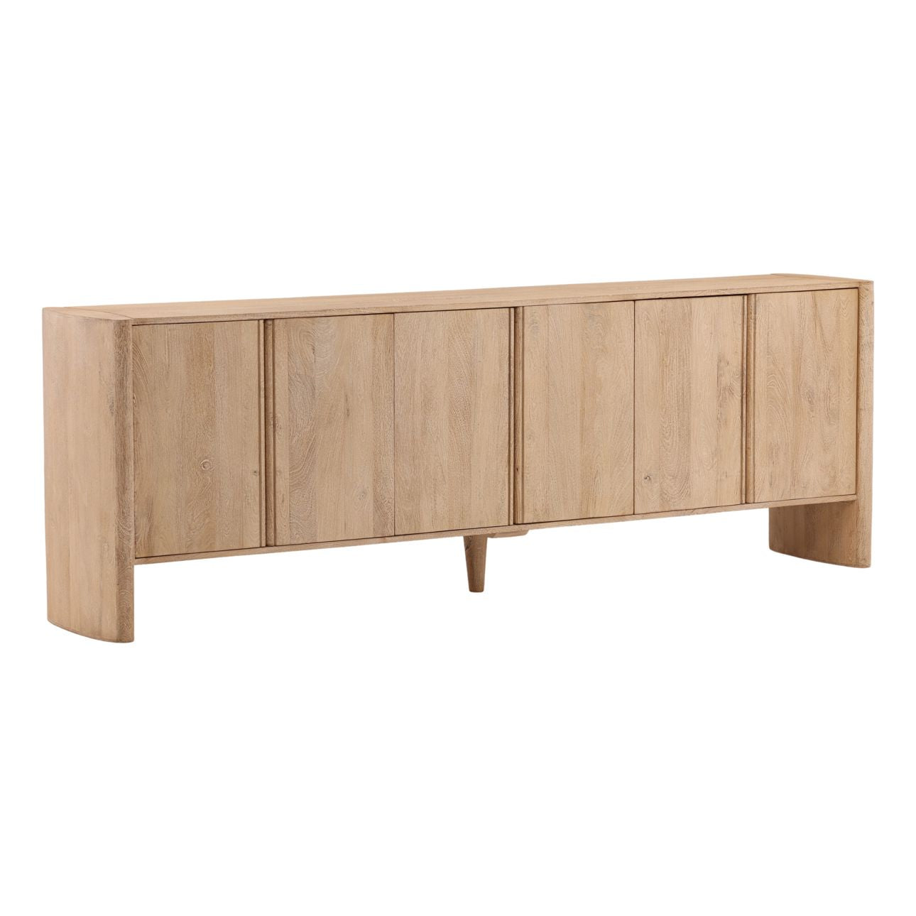 Light Natural Mango Wood Sideboard 94.5 in Wide