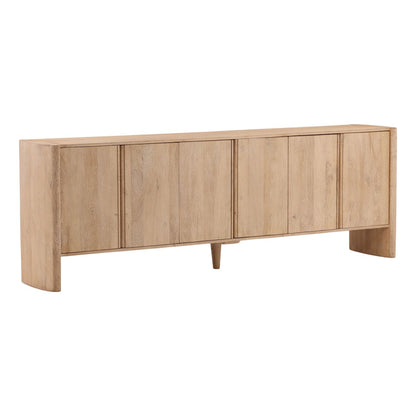Light Natural Mango Wood Sideboard 94.5 in Wide