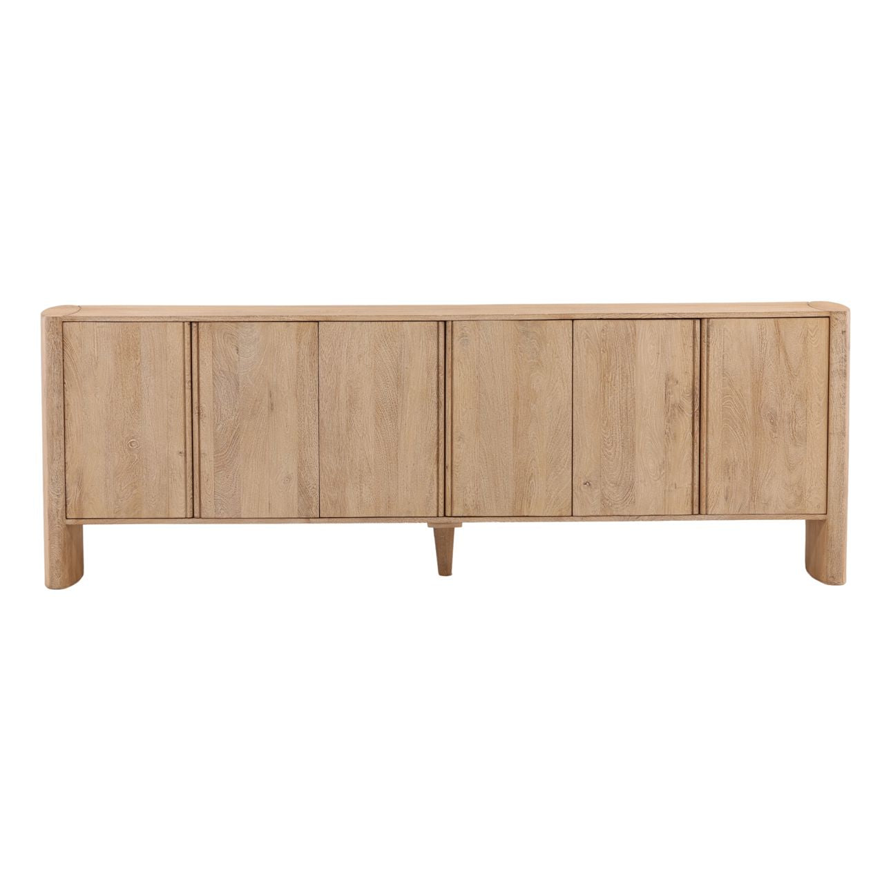 Light Natural Mango Wood Sideboard 94.5 in Wide