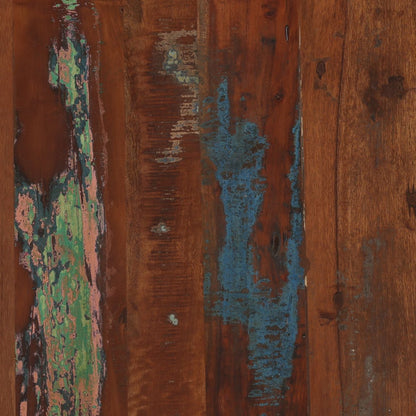 Medium Brown Distressed Paint Reclaimed Mango Wood Table 22 in Wide