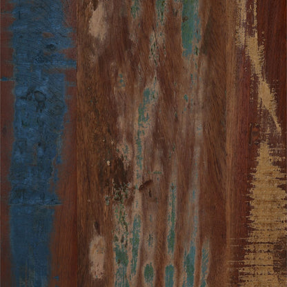 Medium Brown Distressed Paint Reclaimed Mango Wood Table 65 in Wide