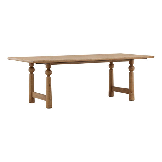 Light Natural Mango Wood Table 90 in Wide