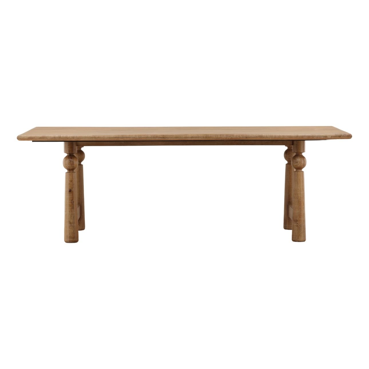 Light Natural Mango Wood Table 90 in Wide