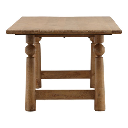 Light Natural Mango Wood Table 90 in Wide