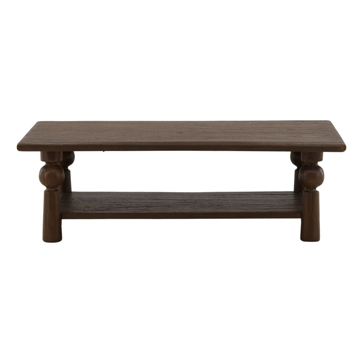 Bramwood Coffee Table — corner detail showing solid wood construction