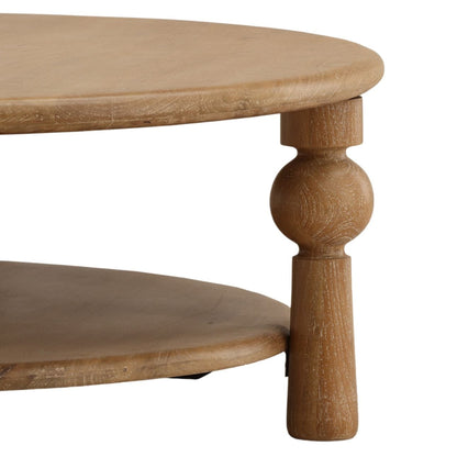 Light Natural Mango Wood Table 48 in Wide