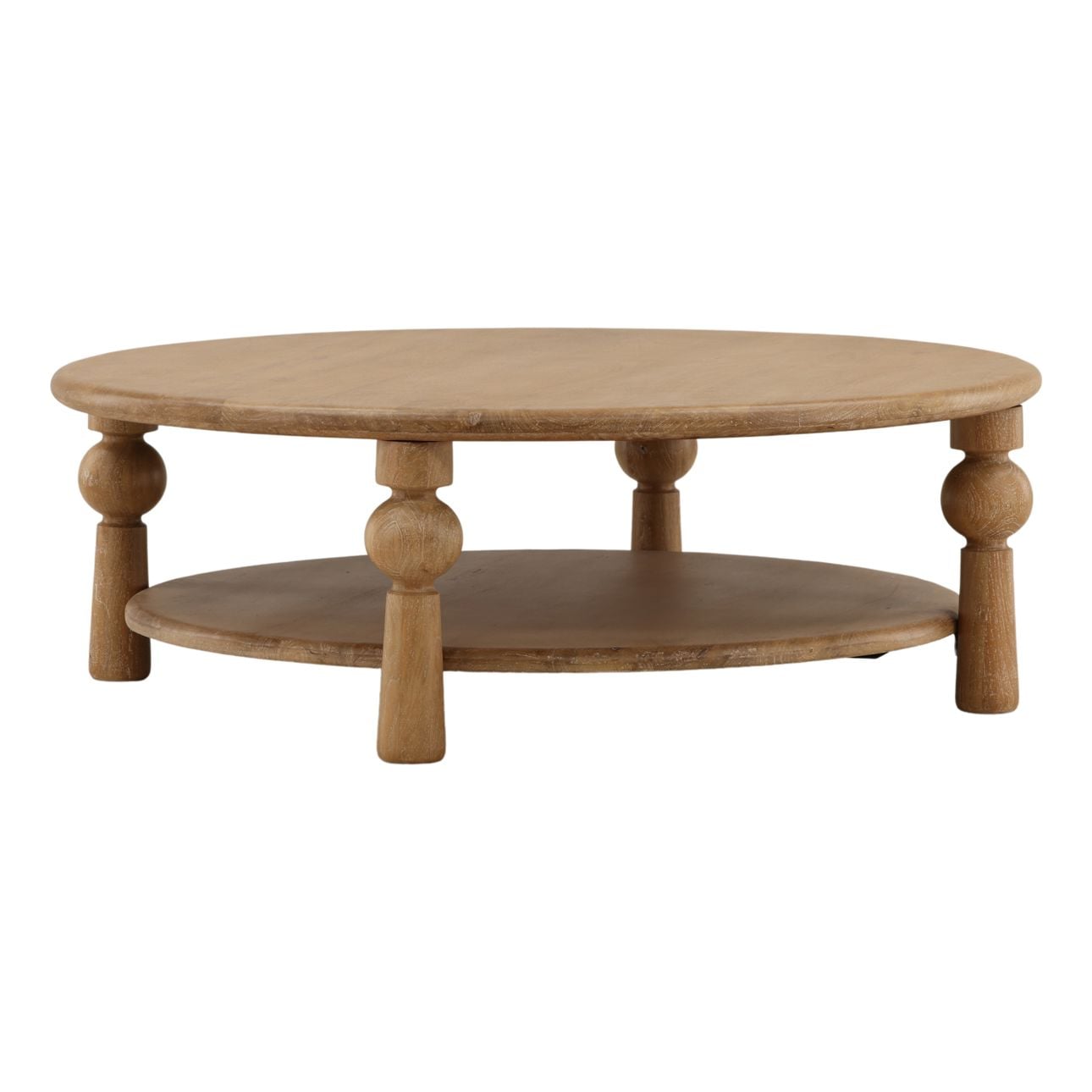 Light Natural Mango Wood Table 48 in Wide
