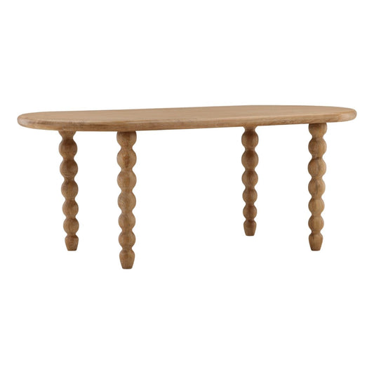Light Natural Mango Wood Table 78 in Wide