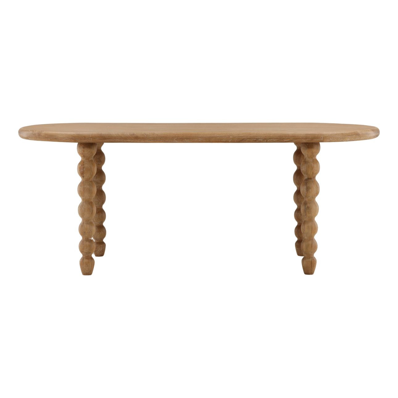 Light Natural Mango Wood Table 78 in Wide