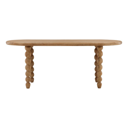 Light Natural Mango Wood Table 78 in Wide