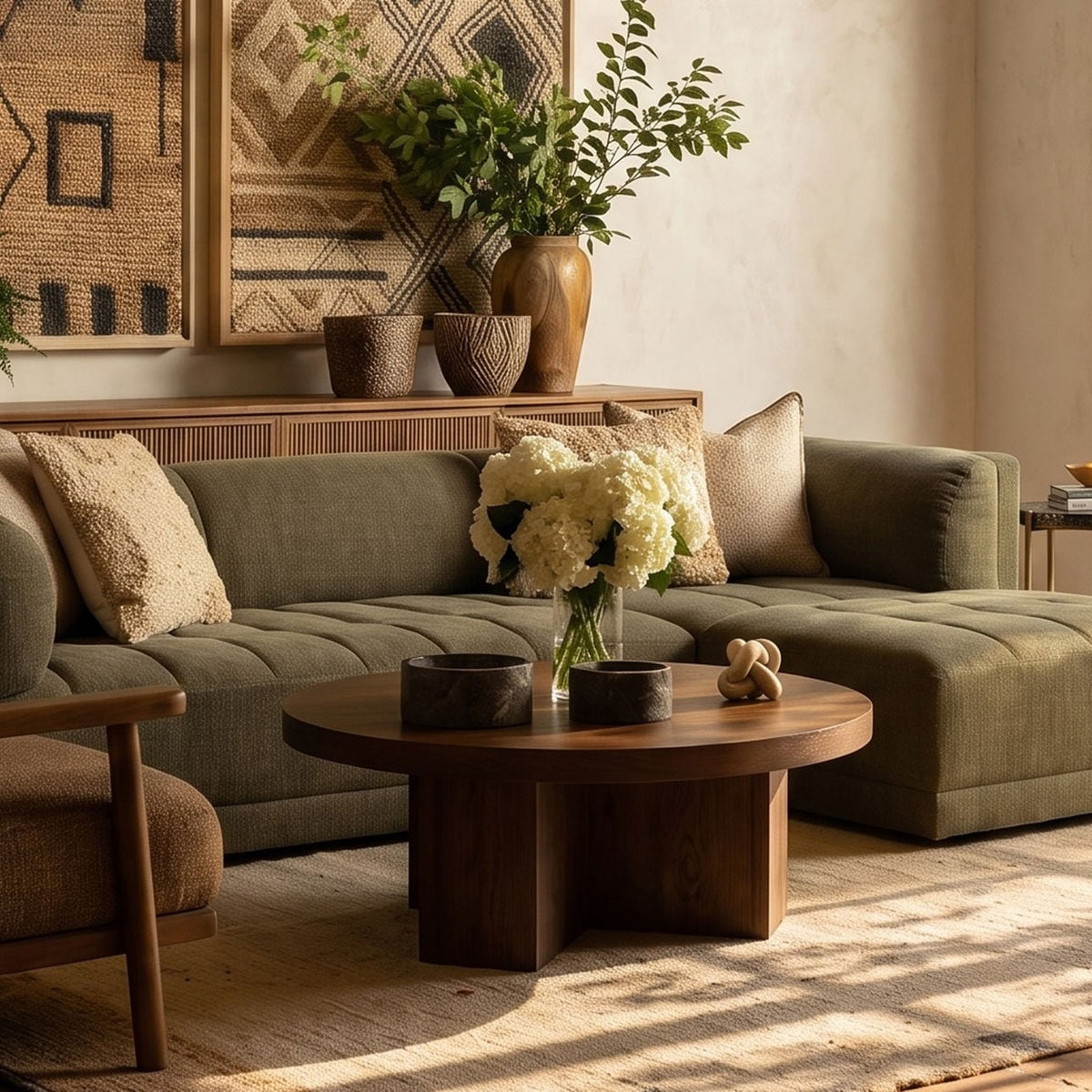 Refined Mango Wood Coffee Table