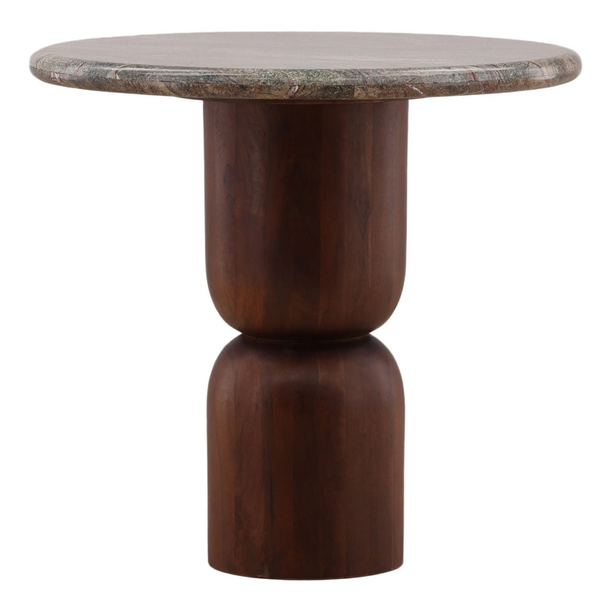 Refined Mango Wood and Bidasar Marble Home Accent