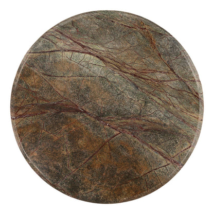 Refined Mango Wood and Bidasar Marble Home Accent