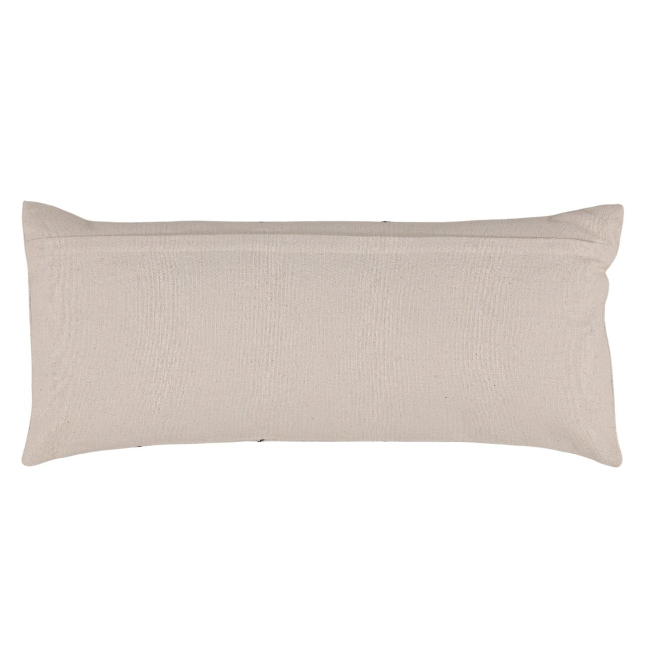 Cream Handwoven Textured Cotton Cover Pillow 35 in Wide