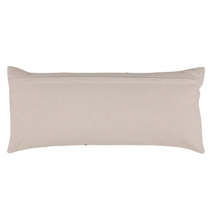 Cream Handwoven Textured Cotton Cover Pillow 35 in Wide