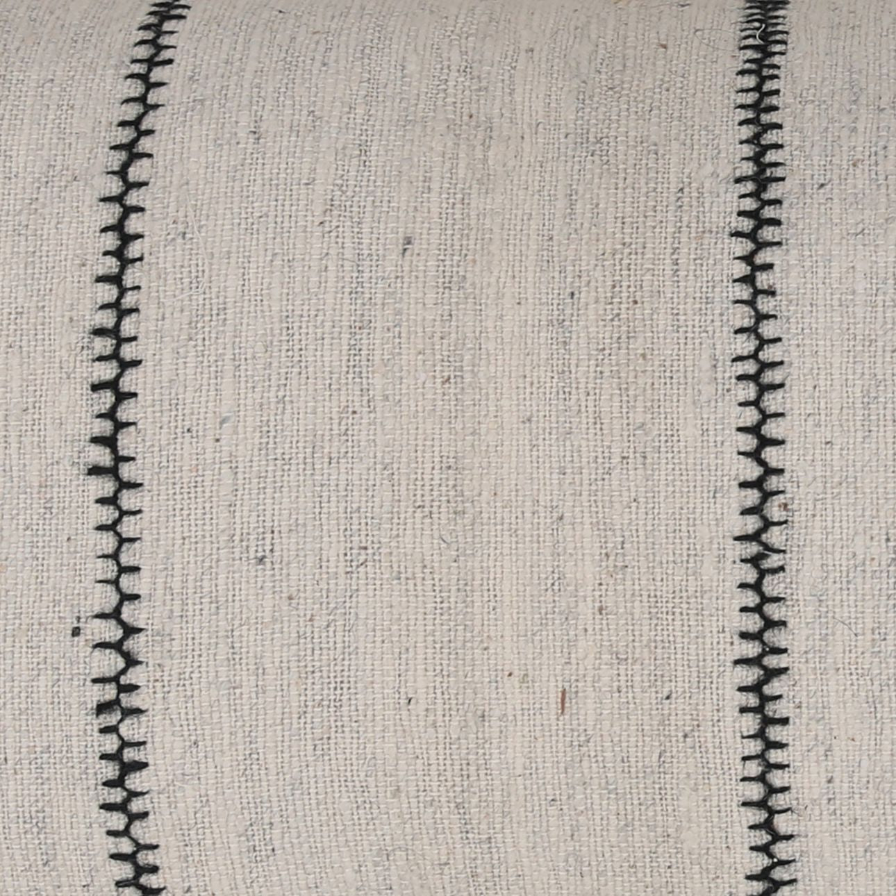 Cream Handwoven Textured Cotton Cover Pillow 35 in Wide