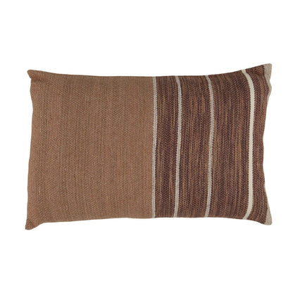 Brown Wool Cover Pillow 24 in Wide