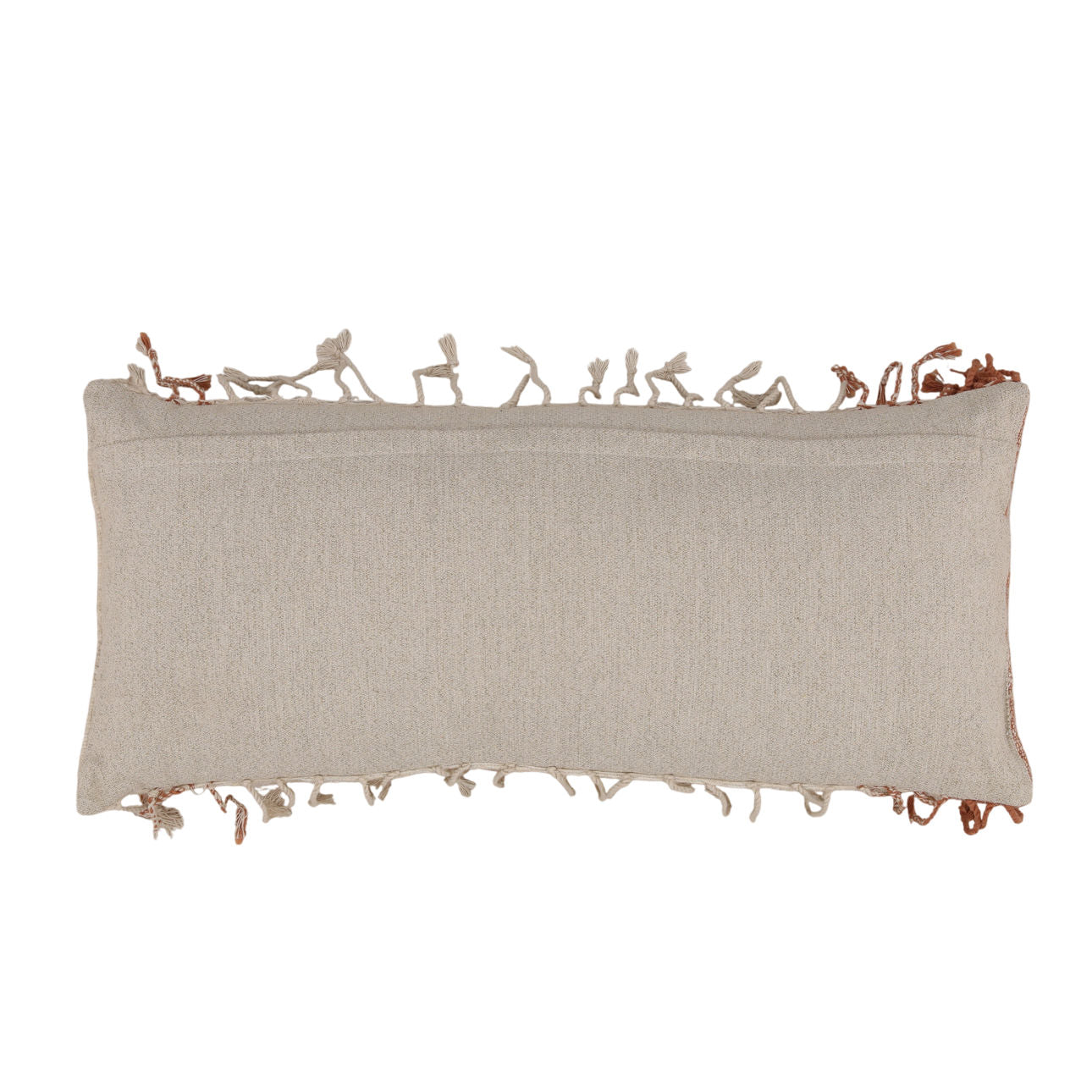 Rust Silk Cover Pillow 35 in Wide