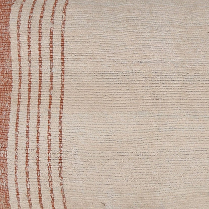Rust Silk Cover Pillow 35 in Wide