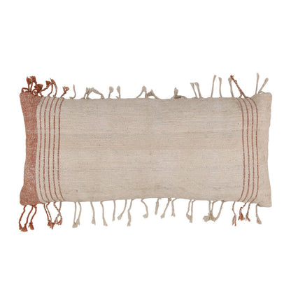 Rust Silk Cover Pillow 35 in Wide