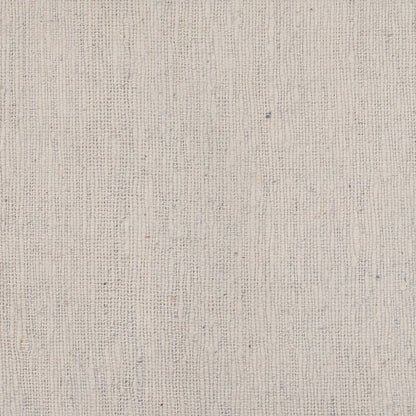 Cream and Black Fabric and Iron Bench 48 in Wide