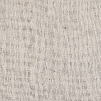 Cream and Black Fabric and Iron Bench 48 in Wide