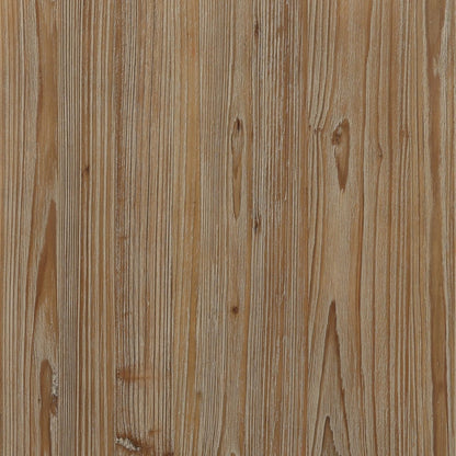 Warm Brown Wash Reclaimed Pine Wood, Glass and Select Hardwood Cabinet 71 in Wide