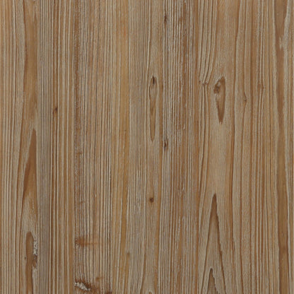 Warm Brown Wash Reclaimed Pine Wood, Glass and Select Hardwood Cabinet 71 in Wide