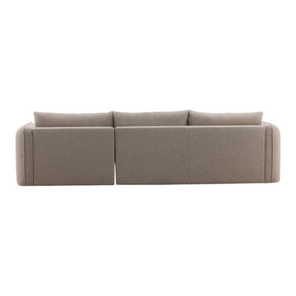 Refined Boucle Fabric Sectional