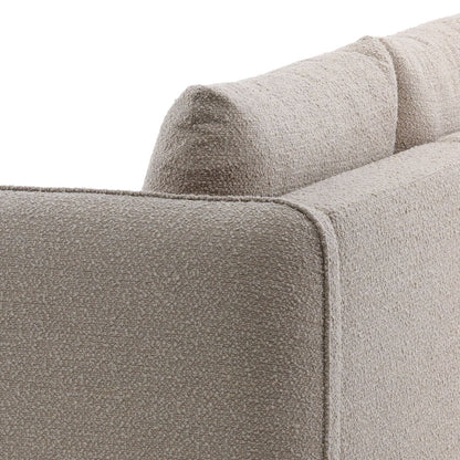 Olana Sand Boucle Fabric Sectional 130.5 in Wide