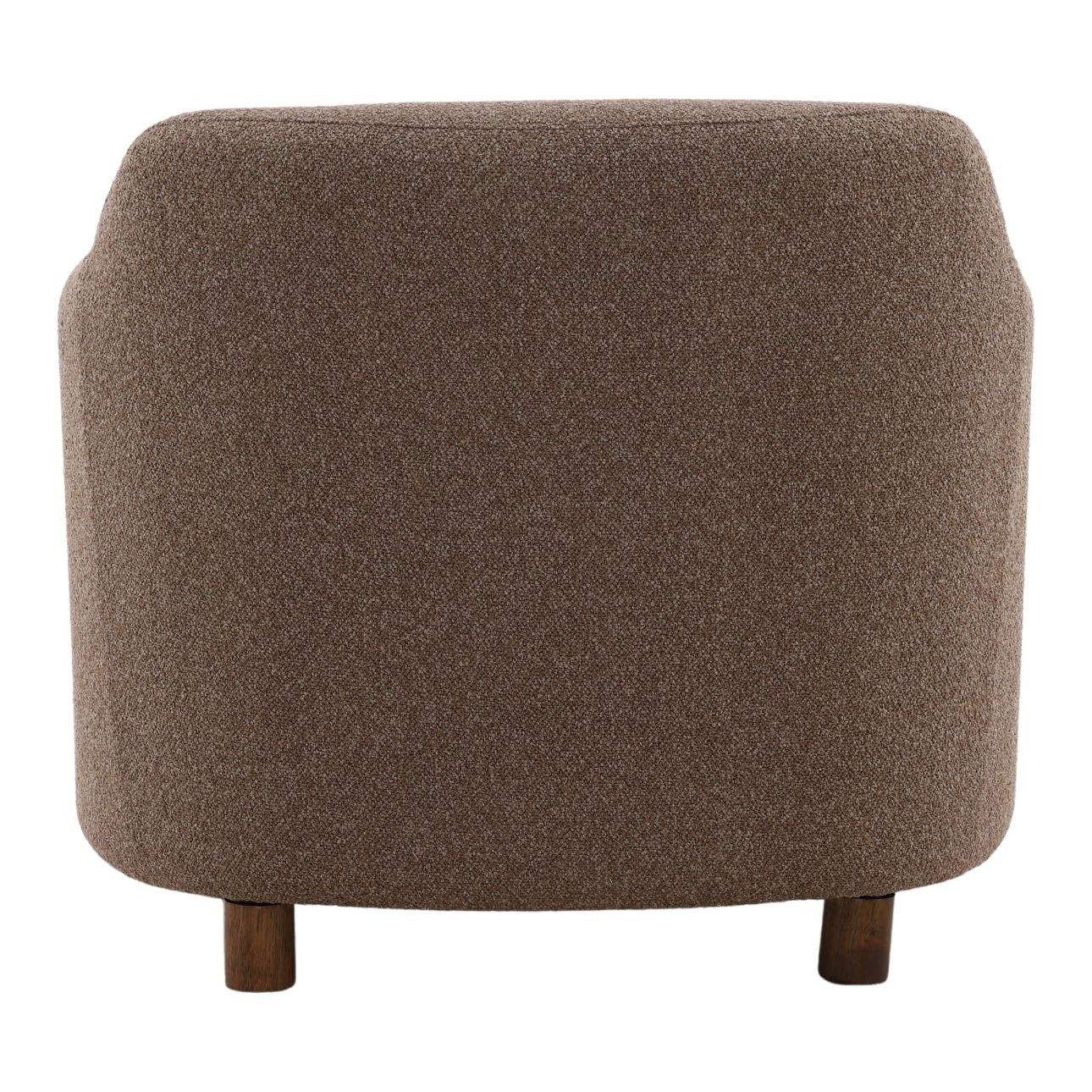 Vista Brown Boucle Fabric Chair 34 in Wide