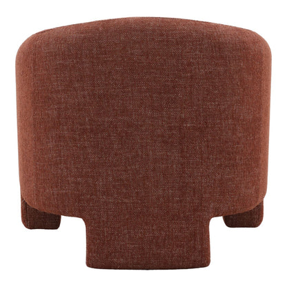 Lola Russet Basketweave Fabric Chair 32 in Wide