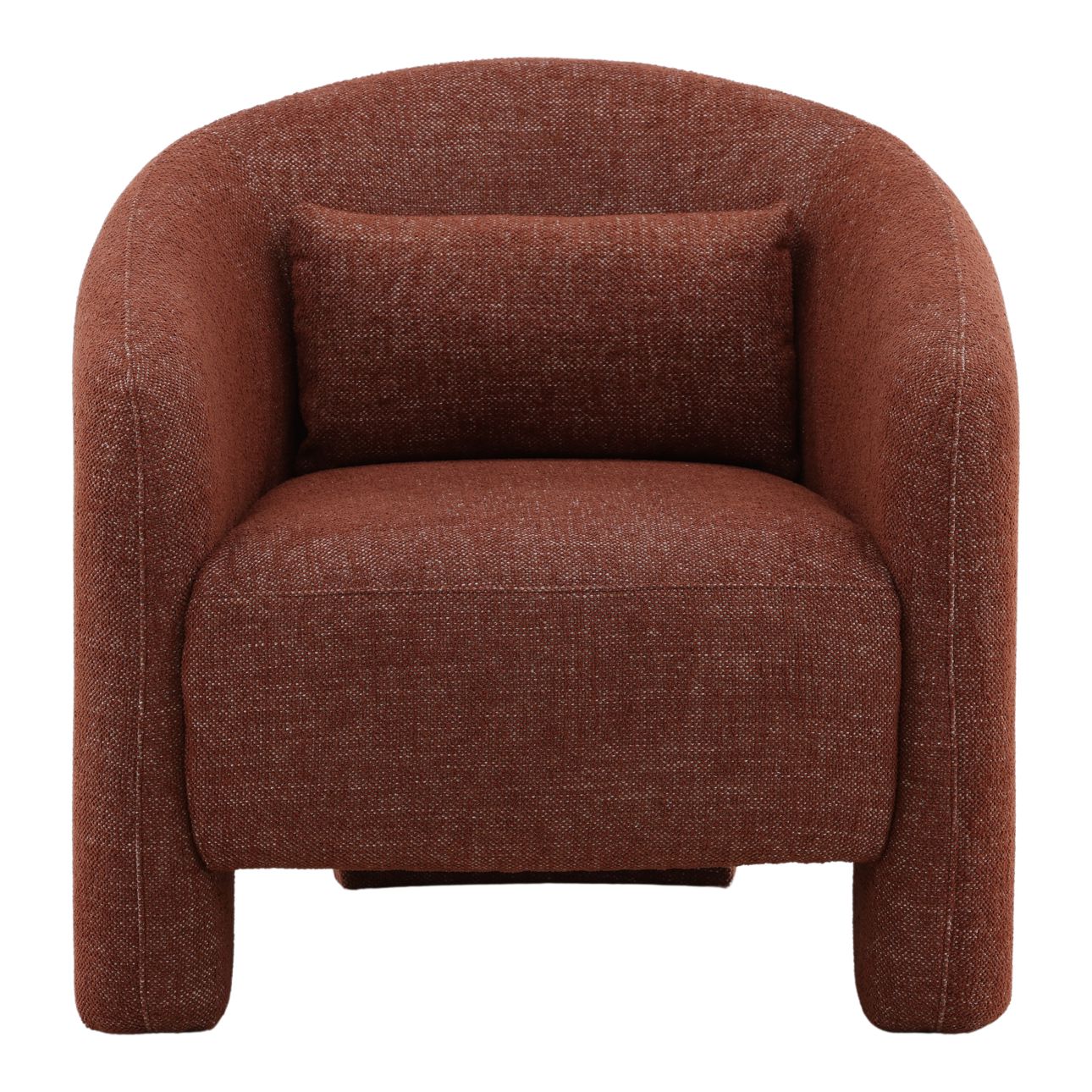 Lola Russet Basketweave Fabric Chair 32 in Wide
