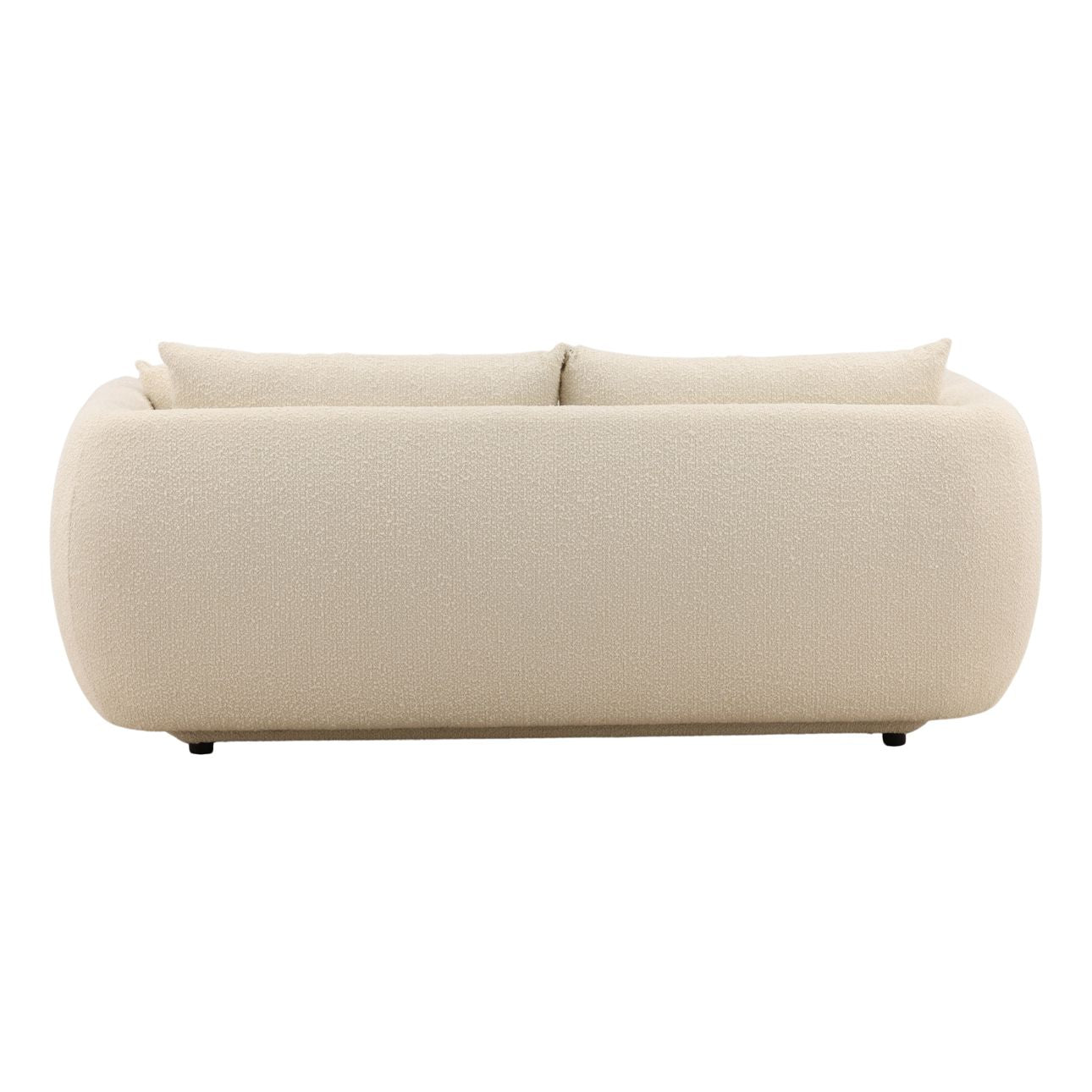 Olana Cream Boucle Fabric Sofa 84 in Wide