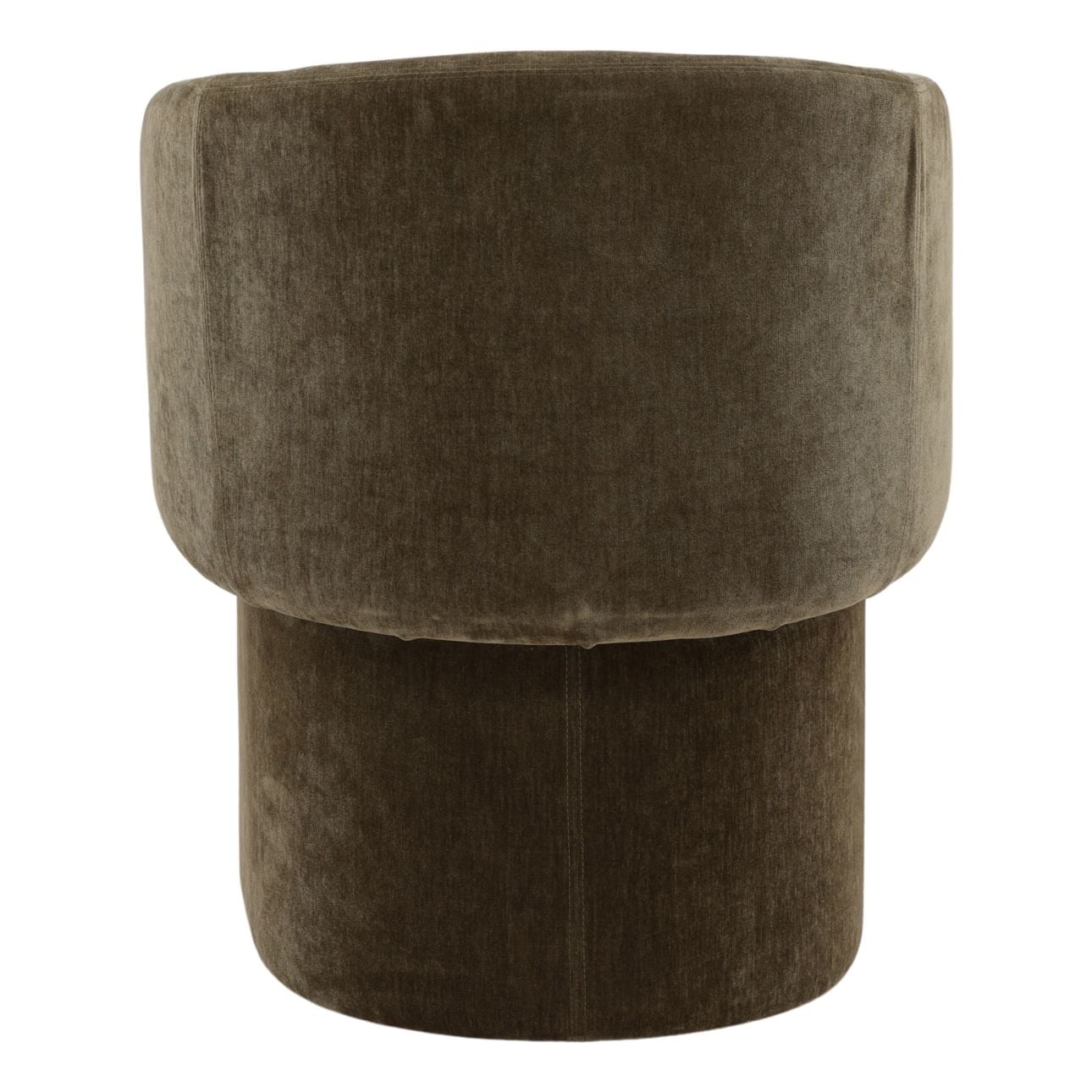 Moss Olive Velvet Fabric Chair 25.5 in Wide