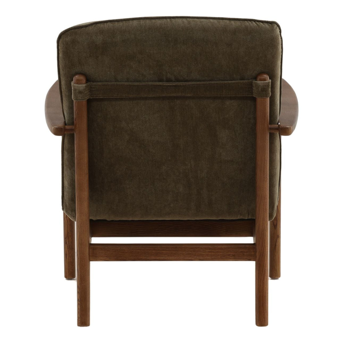 Artisan Velvet Fabric and Rubber Wood Home Accent