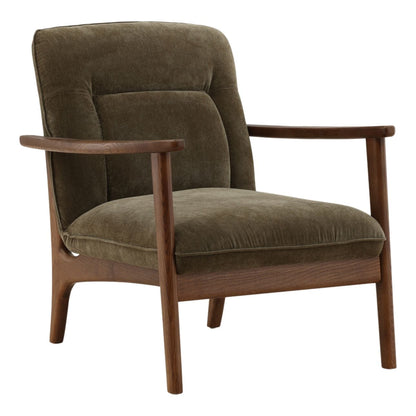 Artisan Velvet Fabric and Rubber Wood Home Accent