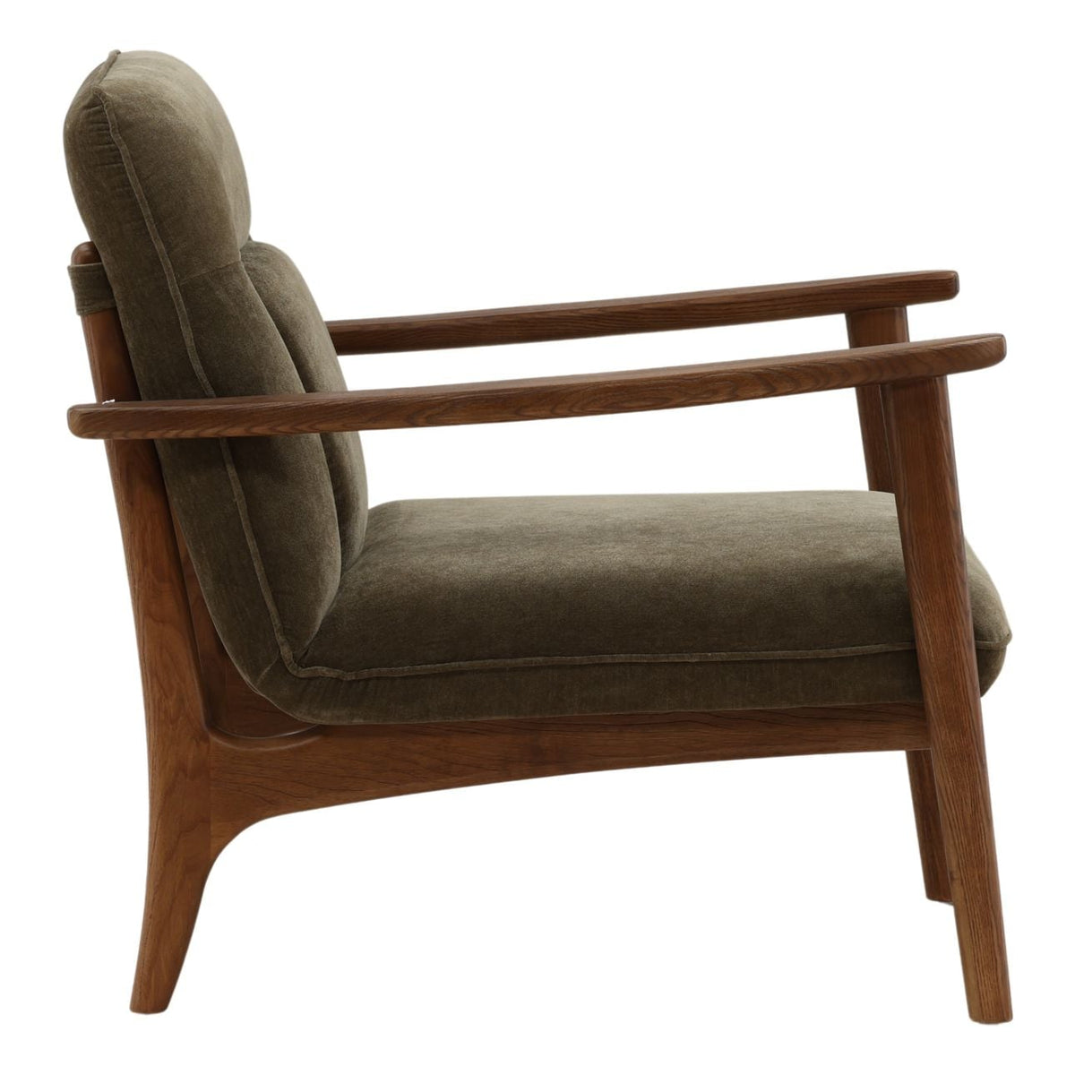 Artisan Velvet Fabric and Rubber Wood Home Accent