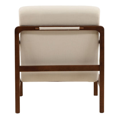 Artisan Basketweave Fabric and Rubber Wood Home Accent
